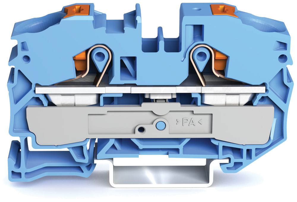 Borne de passage WAGO TopJob-S 16mm² 2L bleu série 2216