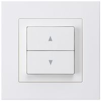 UP-Storenschalter kallysto.pro weiss mit 2 Funktionstasten Steckklemme