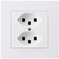 UP-Steckdose kallysto.pro 2×T23 weiss mit Steckklemmen