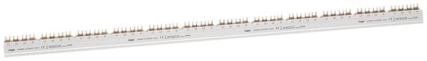 Kammschiene Hager 4P-1/2 3L Gabel 35mm² 125A 996.8×14mm weiss
