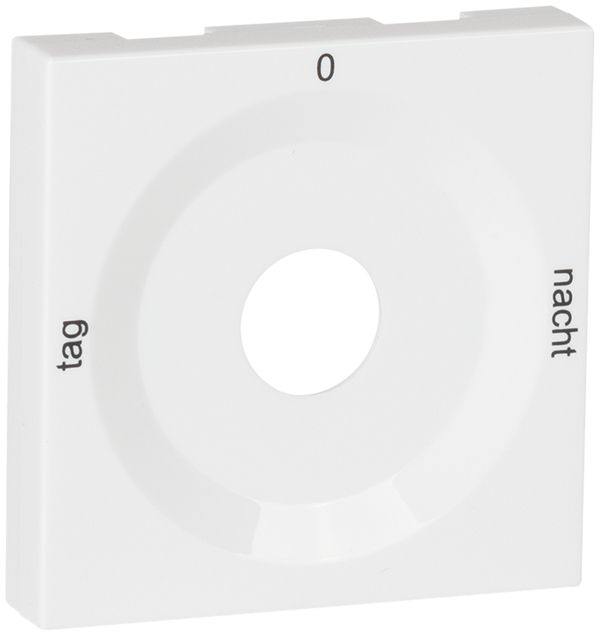 Plaque frontale pour interr.rot. blanc TAG-0-NACHT