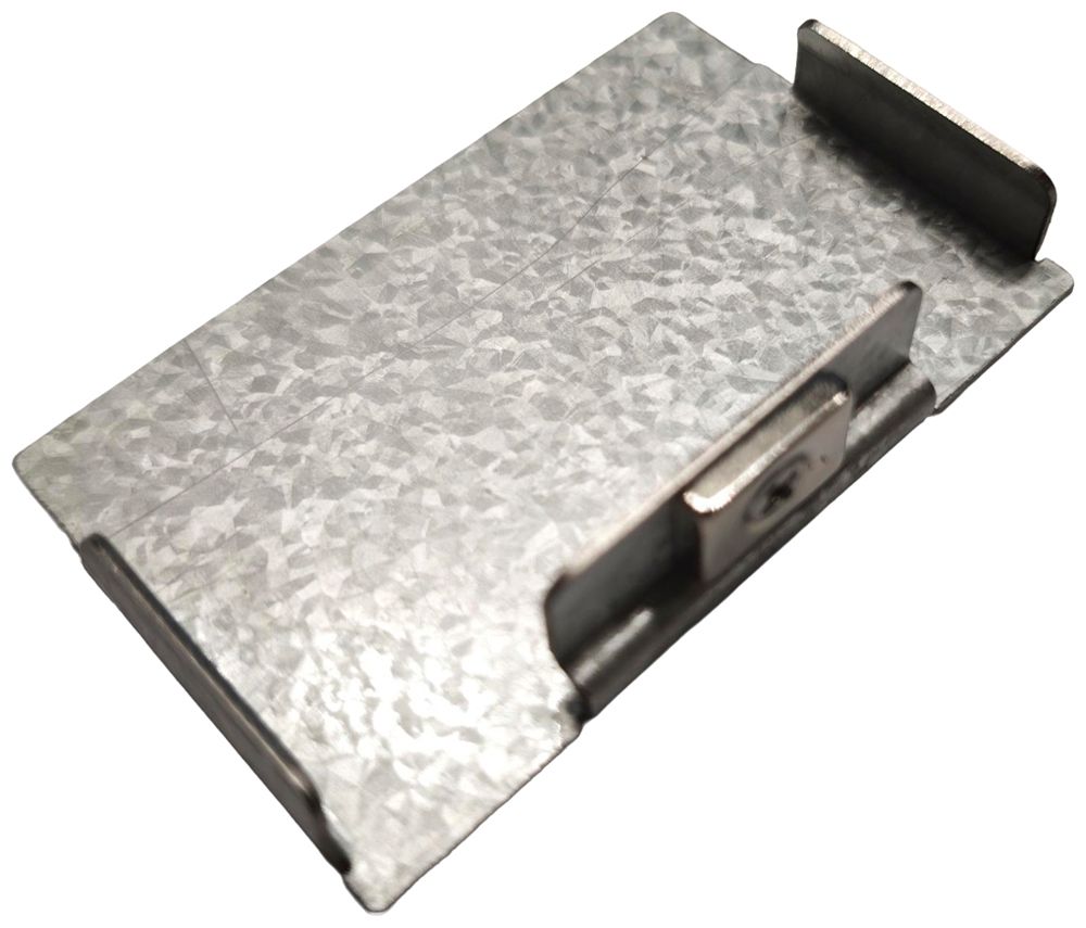 Endkappe DOTLUX LINEAfix Endkappe Stahl 72×45mm zink