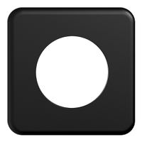 Abdeckplatte STANDARDdue 1×1 schwarz 1×Ø50