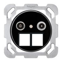 UP-Multimediadose basico TV-R Bauart B 11dB 2GHz schwarz