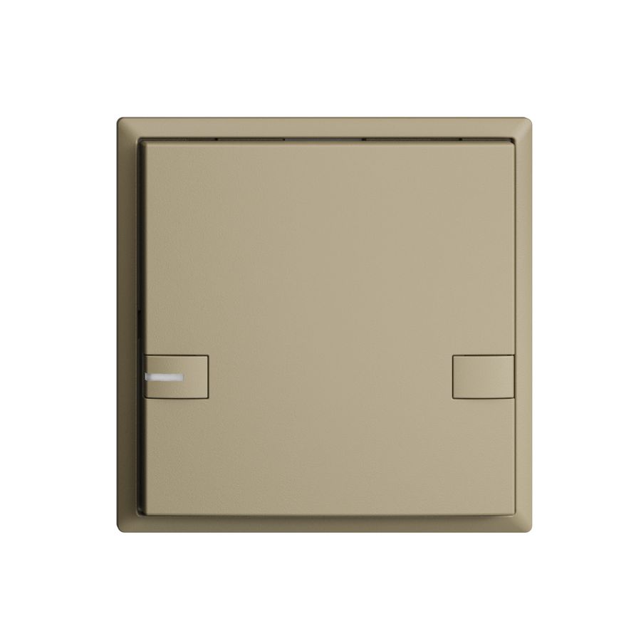 Poussoir ENC KNX 1× EDIZIOdue colore sand RGB avec LED