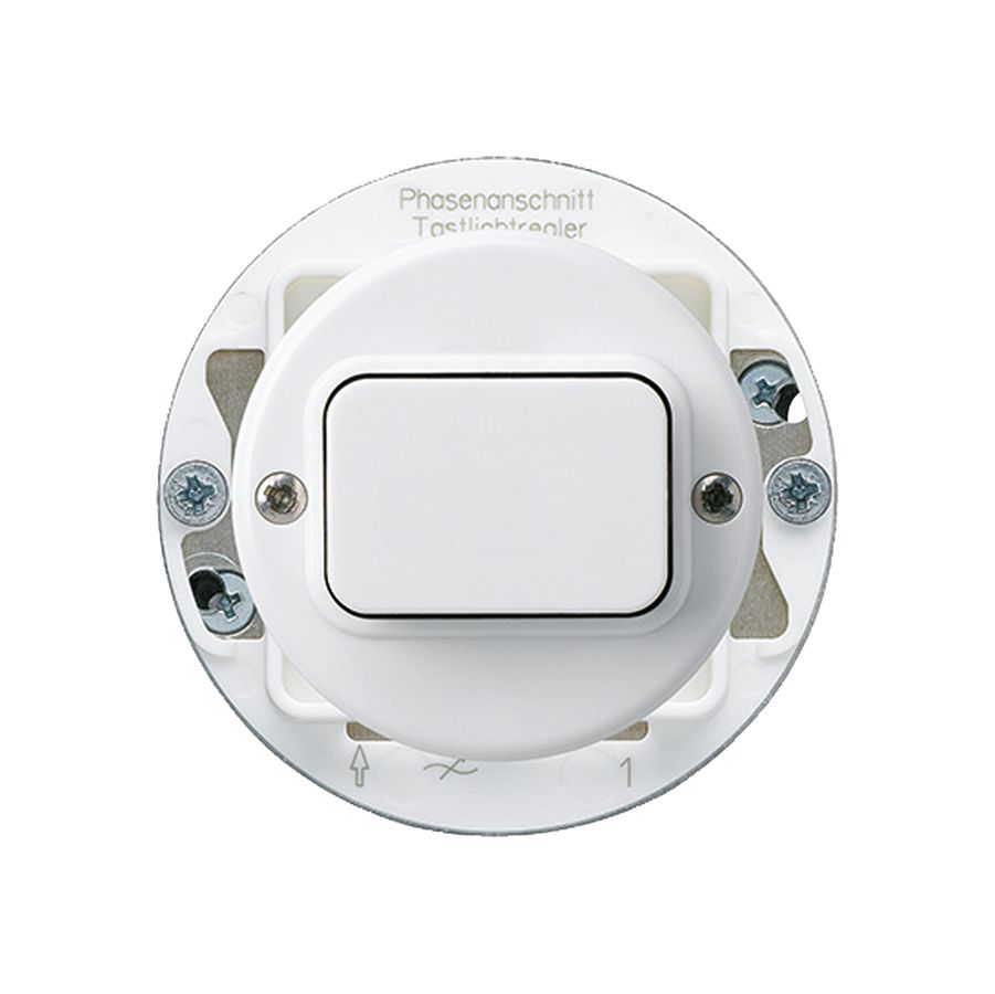 UP-Tastdimmer NV 25…500VA basico weiss, Phasenanschnitt