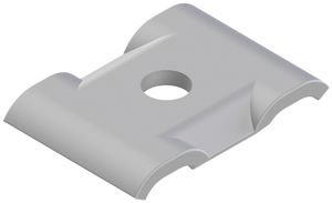 Konterplatte U Lanz mit Loch A4 11mm verzinkt