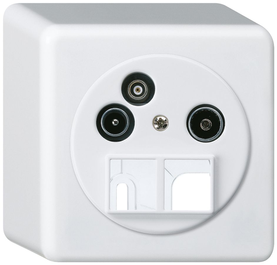 Prise d'antenne AP TV-R-Données basico HMS 2GHz 11db blanc