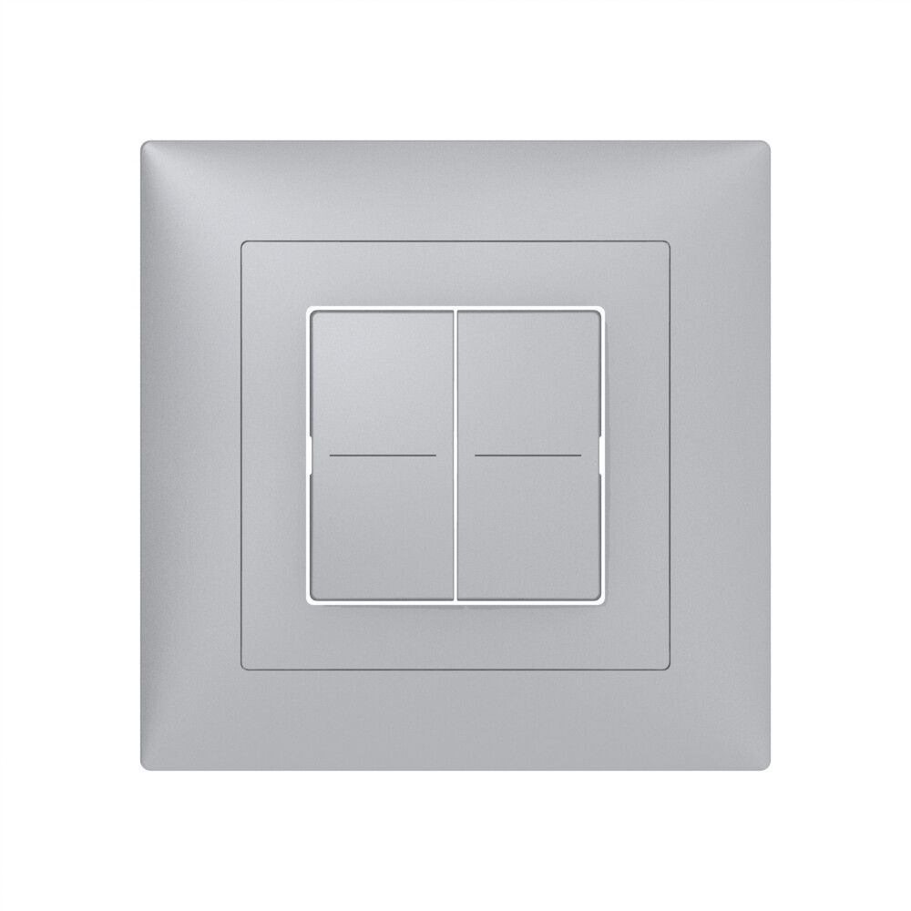 Couronne pour senseur poussoir SIDUS KNX Basic Fset-B 2/4, aluminium