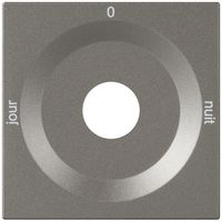 Frontplatte für Drehschalter magnesium JOUR-0-NUIT