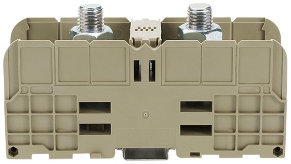 Borne de passage joignable WAGO 25…300mm² 520A 1000V à boulon 2×1 DIN35 beige
