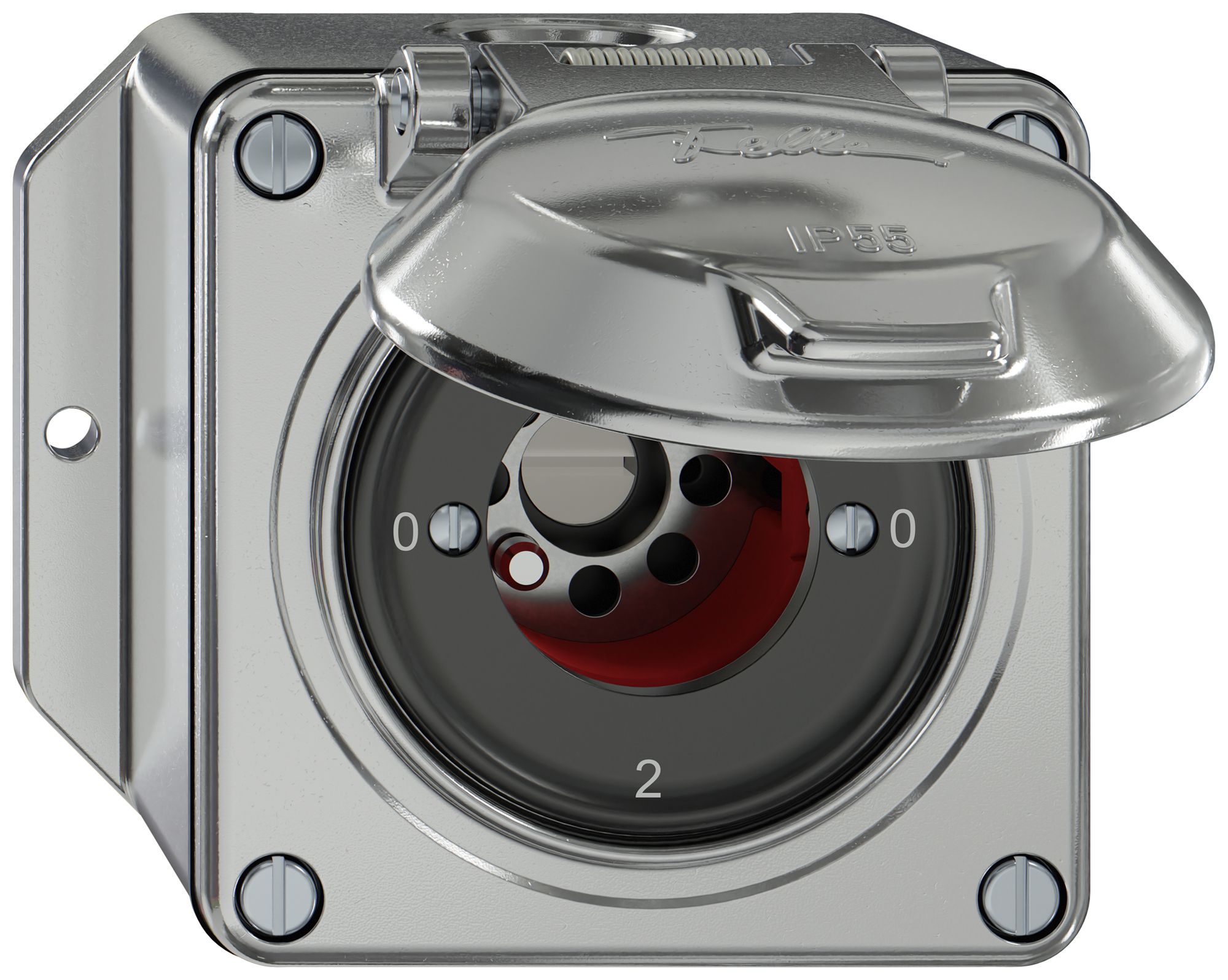 Interruttore a chiave AP ELEMENT SNAPFIX® 2/1L coperchio 16A 400V 0-1-0-2 all