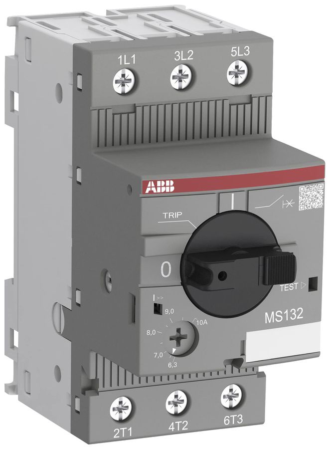 Salvamotore AMD ABB MS132, 0.55kW AC-3 (1…1.6A) 3L a vite