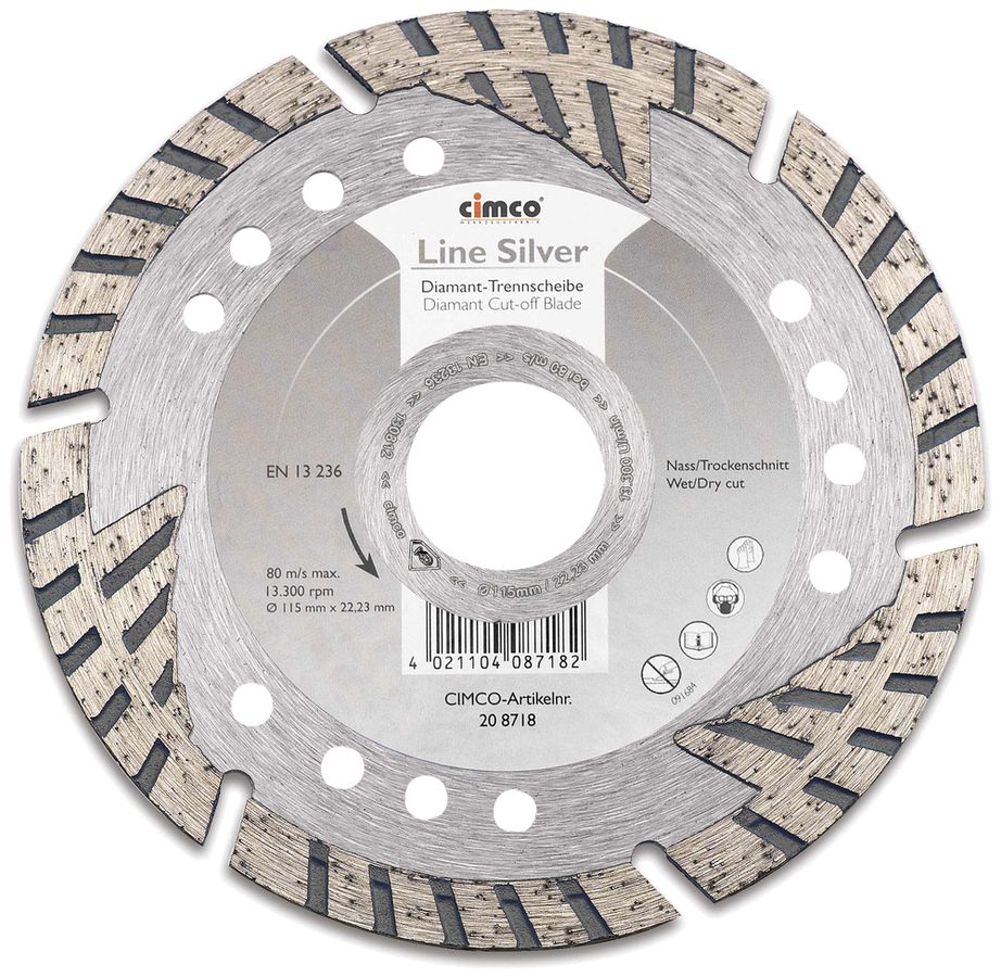 Diamant-Trennscheibe Cimco Line Silver Ø125mm
