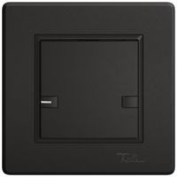 Pulsante universale INC EDIZIO.liv UNI SNAPFIX® c.LED RGB 1× com.2T ne