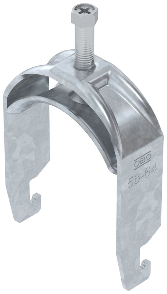 Fixation rapide BET 2056 pied à U métal 58…64mm 1×câble acier Zn-ch-im