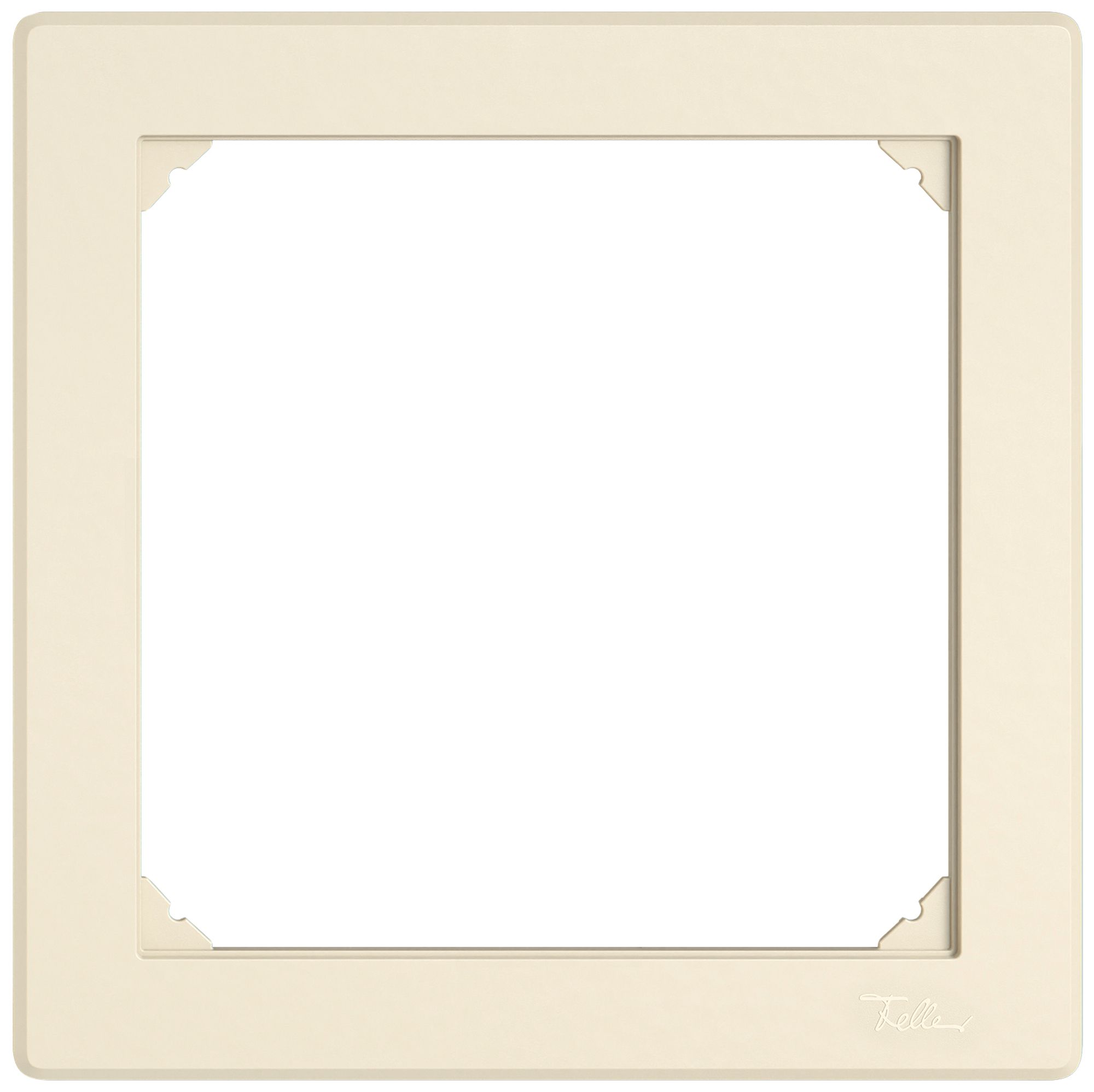 Abdeckrahmen EDIZIO.liv  SNAPFIX® 2×2 156×156mm crema