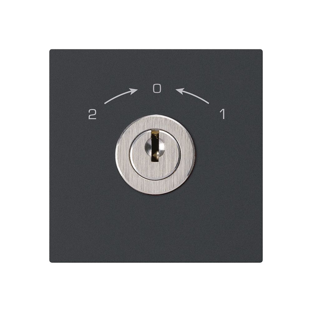 Contact pivotant 1->0<-2 noir KAL avec serrure Kaba 8