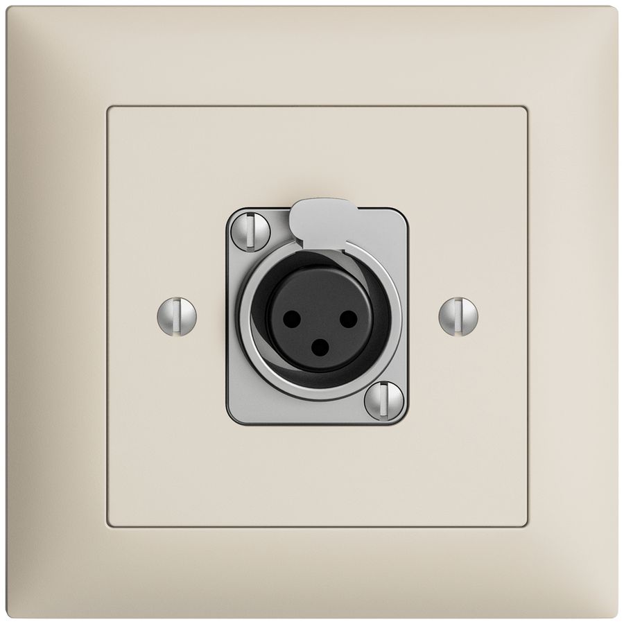 UP-Montageset EDIZIOdue XLR 3L P crema