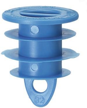 Bouchon d'étanchéité Combi-Plus M32 matière synthétique polyéthylène (PE) bleu