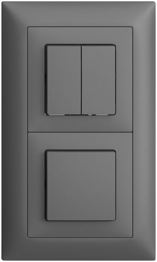 UP-Kombination EDIZIOdue 1/1P+3/1P dunkelgrau