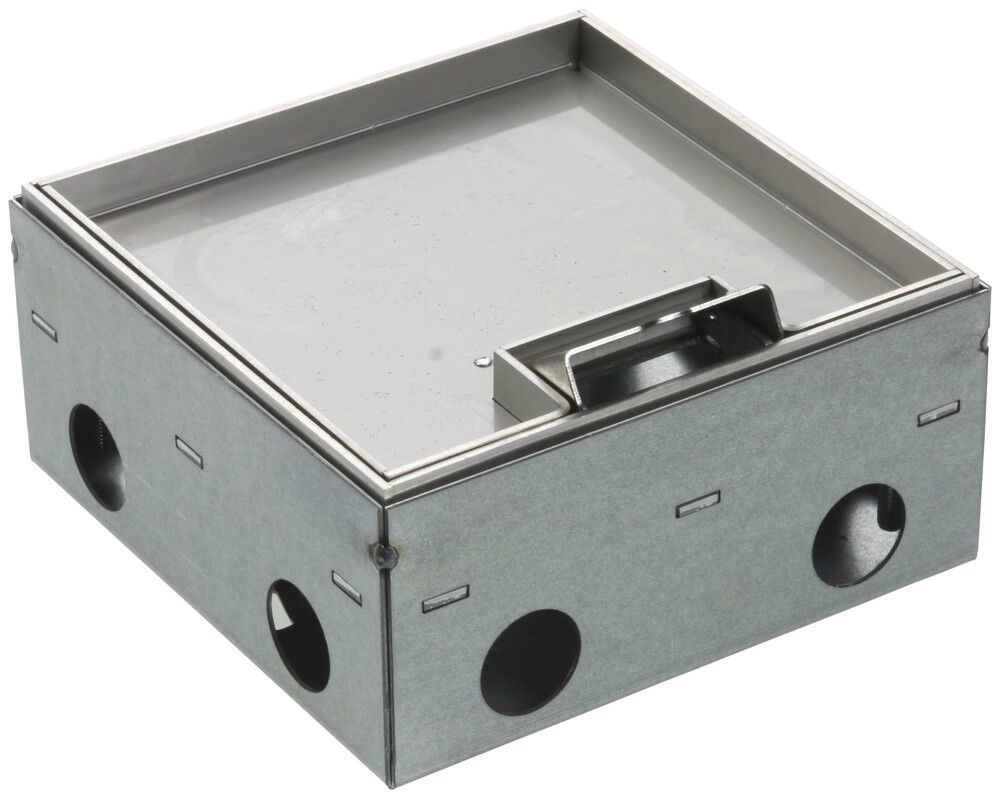 Bodendose Woertz WAK Cr 150×150×75mm Bodenhöhe 75…100mm mit Rand