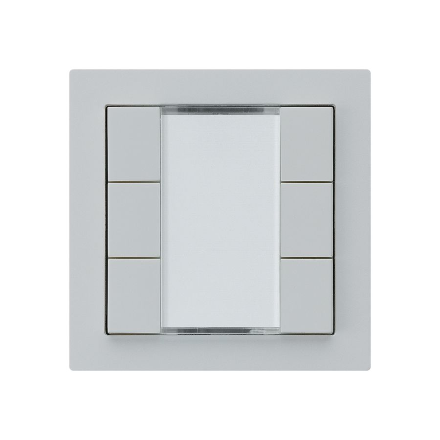 Tasto INC kallysto A KNX 6× s/e-link grigio chiaro