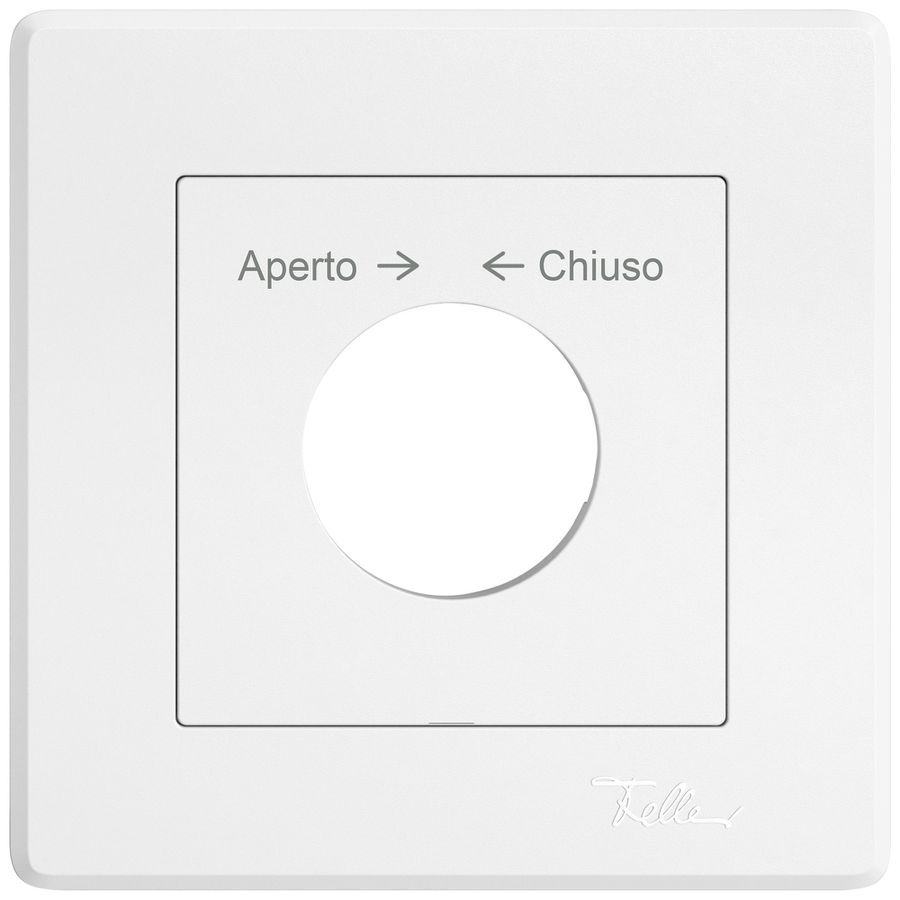 UP-Montageset EDIZIO.liv SNAPFIX® f.Schwenktaster m.Schloss Aperto → ← Chiuso ws