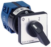 Commutateur INC K&N CG4.A220.E, 10A/400V 1L 30×30mm "1-2"