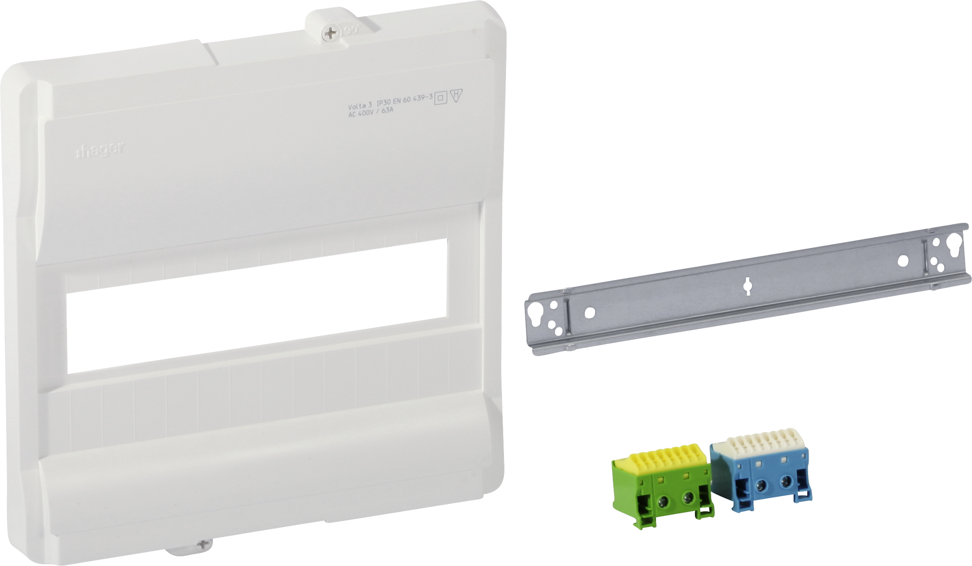 Kit de montage Hager volta sans cadre/porte 1-rangée