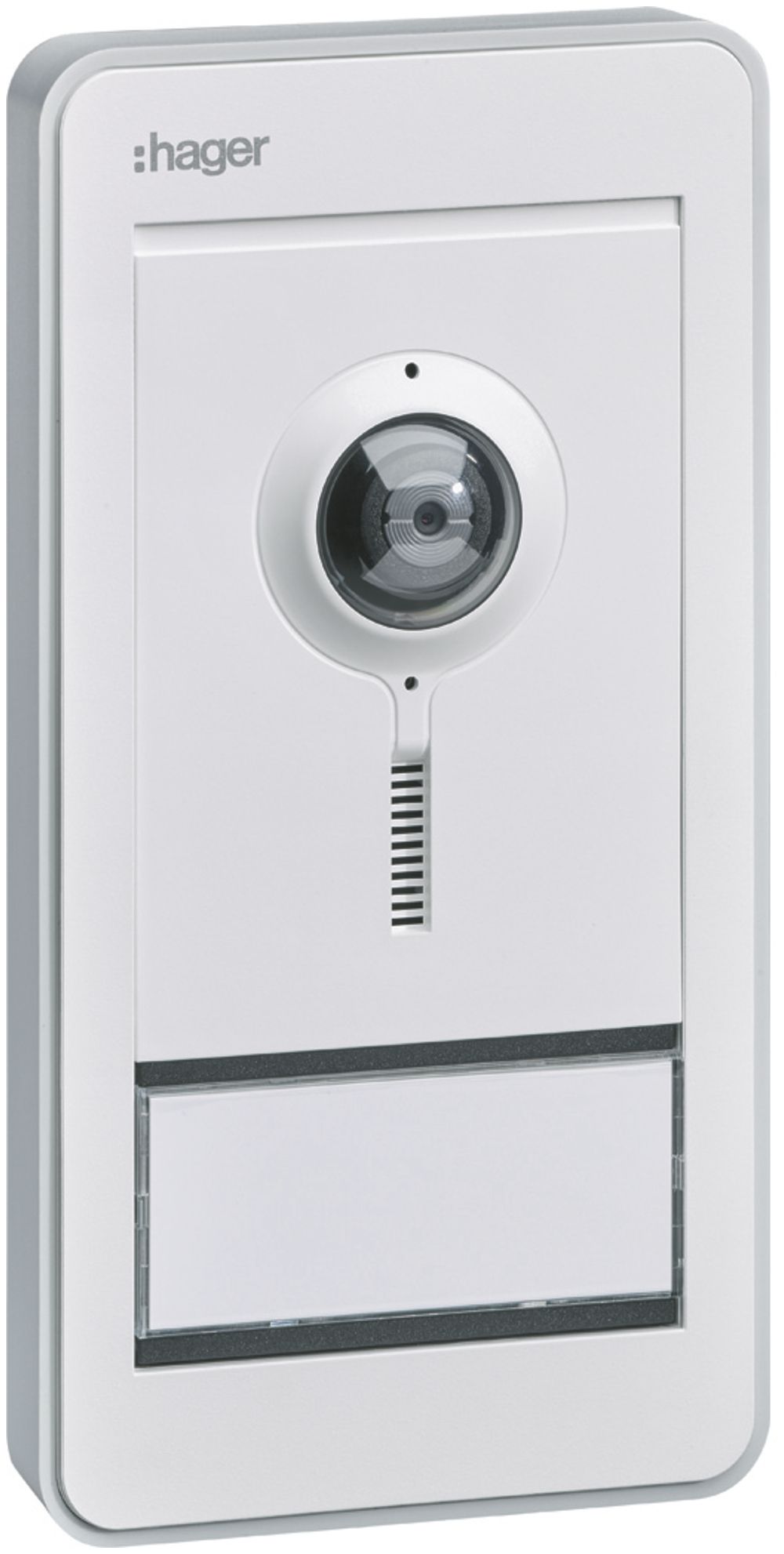 AP-Aussenstation Video Hager elcom.fon 2-Draht für 1Wohnung, weiss