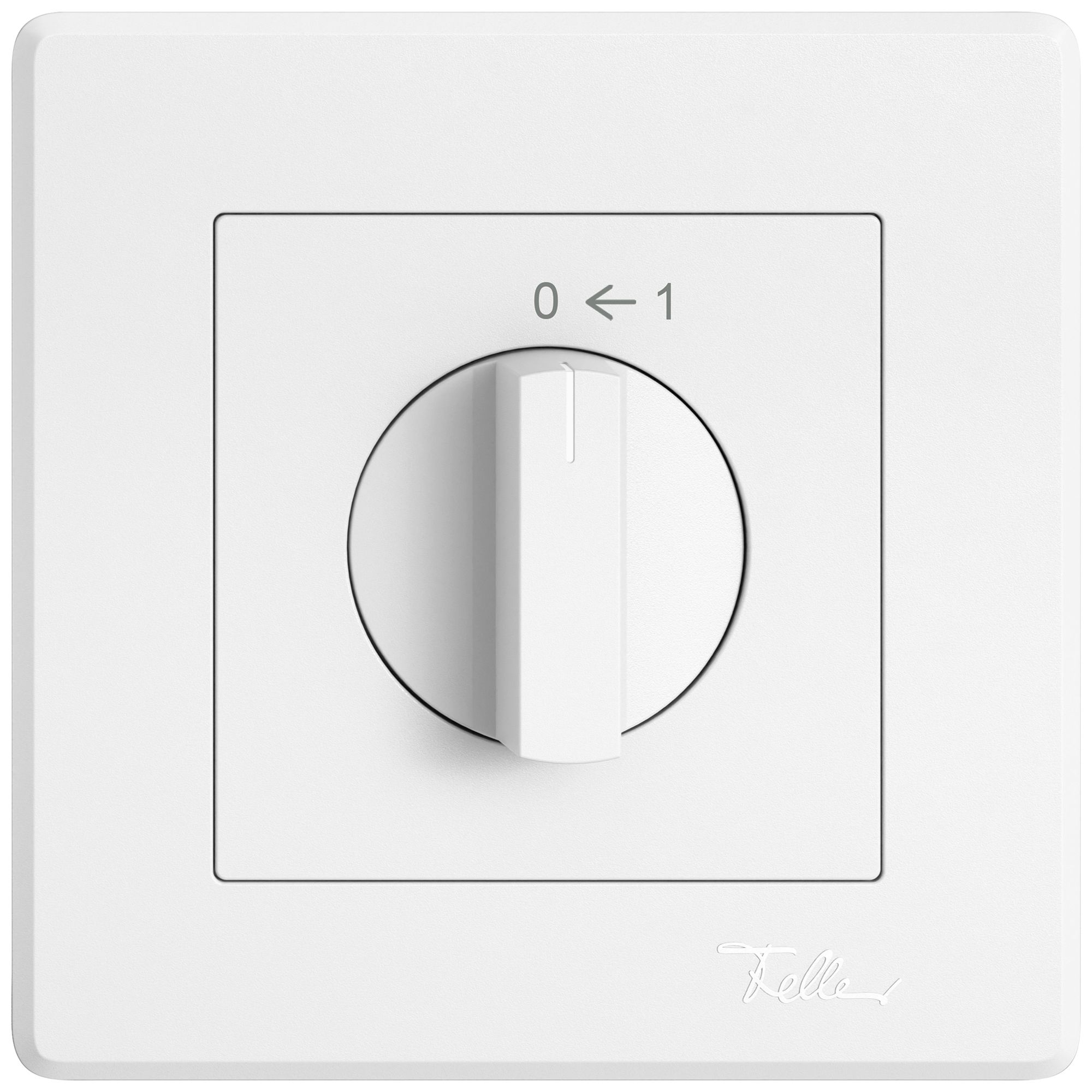 UP-Schwenktaster EDIZIO.liv SNAPFIX® 0<-1/2P mit Drehgriff ws