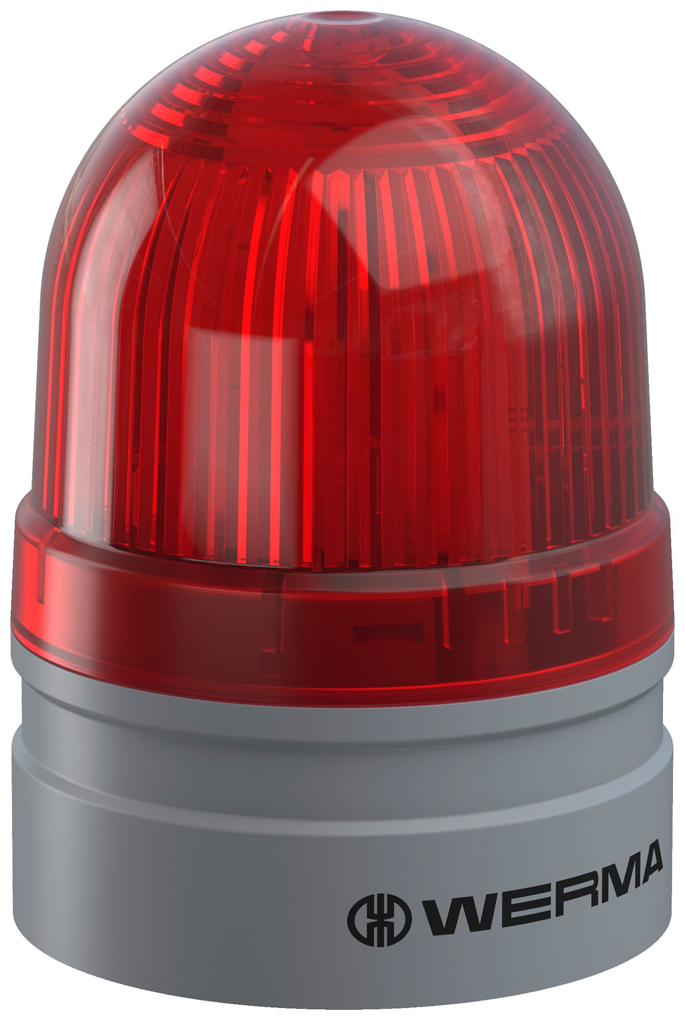 Blitz- und Dauerleuchte WERMA Mini TwinLIGHT, 24VAC/DC, rot