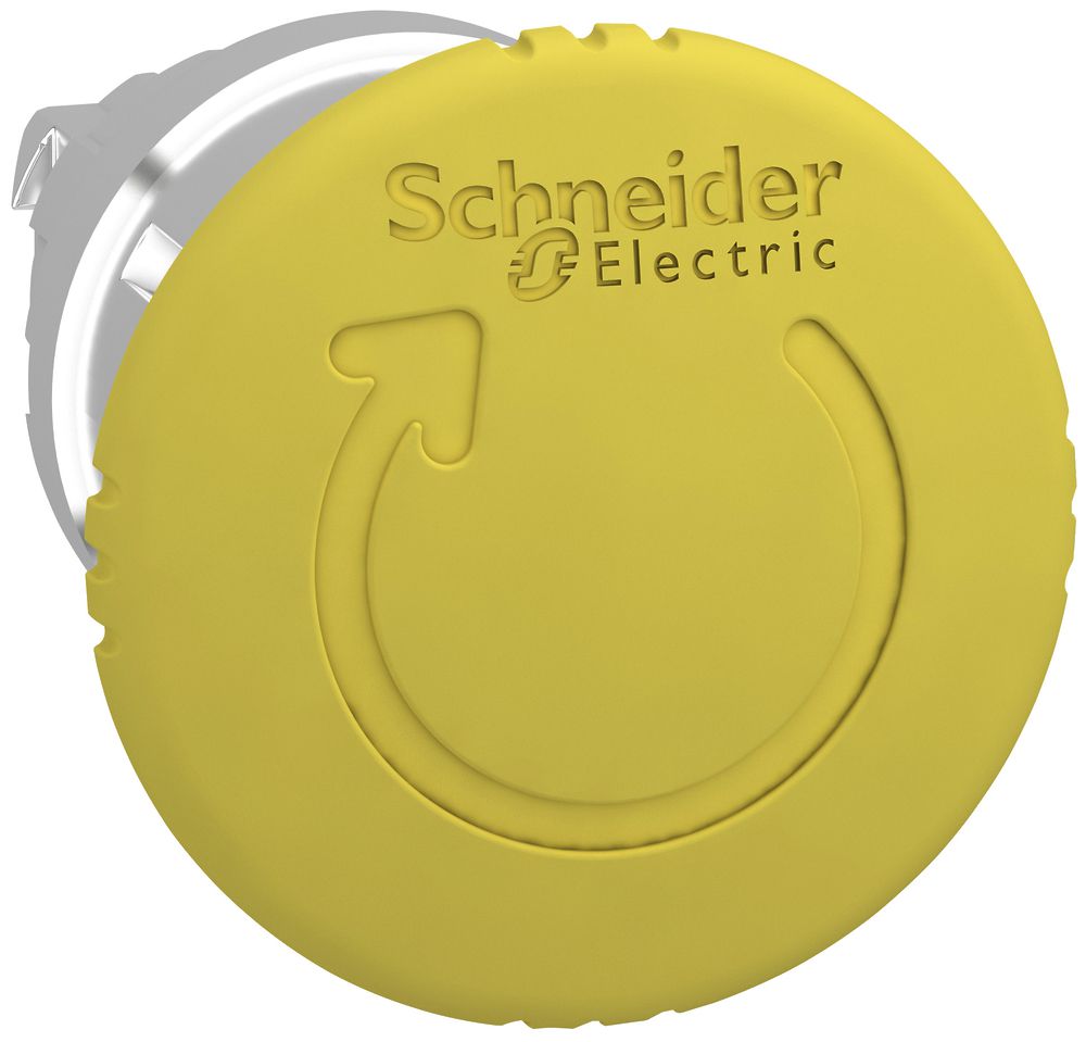 Testa motrice Schneider Electric per pulsante rotativo giallo