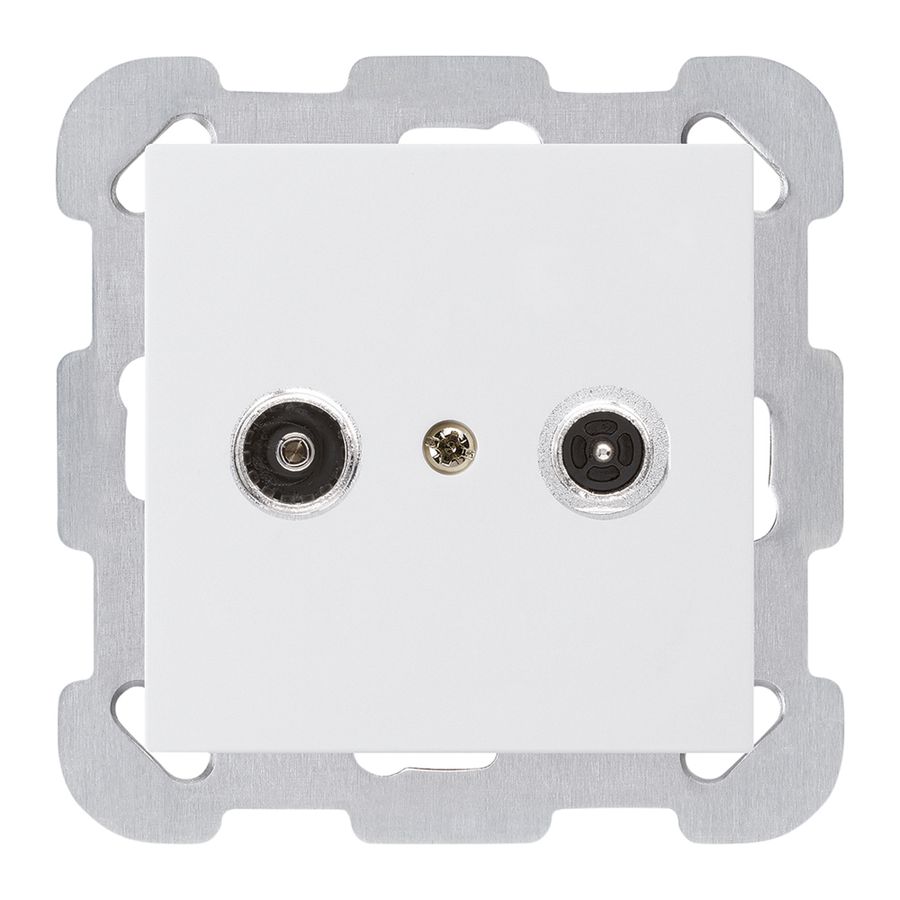 Prise antenne ENC kallysto R/TV montage B 23dB 2GHz blanc