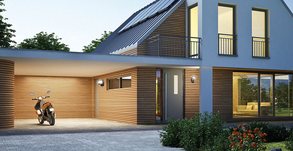 Applique LED ESYLUX OL 100 LED 3K, noir