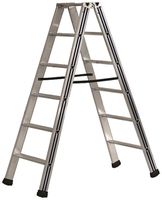 Doppelstufen-Leiter Plica Pikasso, 8 Stufen, Aluminium