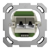 Einsatz zu Anschlussdose 2×RJ45/s 4P getr. FH ITplus