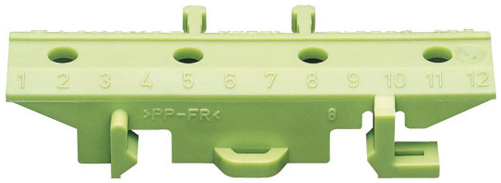 Zoccolo Hager per morsetti PE giallo/verde