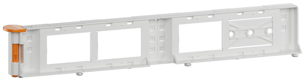 Support d'appareils Hager pour prise grd.I / grd.II transversale 60mm gris mat