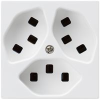 Steckdose Hager kallysto 3×T23 A ultraweiss