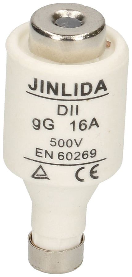 Fusibile D MAX HAURI DT-II 16A grigio 500V ritardo 50 KA gG Ø21×48mm 5 pezzi