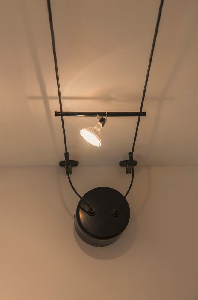 Supporto per lampada COSMIC p.TENSEO, GX5.3 35W orientabile 2 pezzi IP20 nero