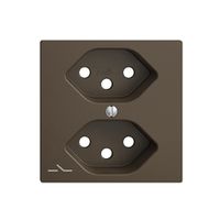 Plaque frontale 2×T13,S coffee EDIZIOdue