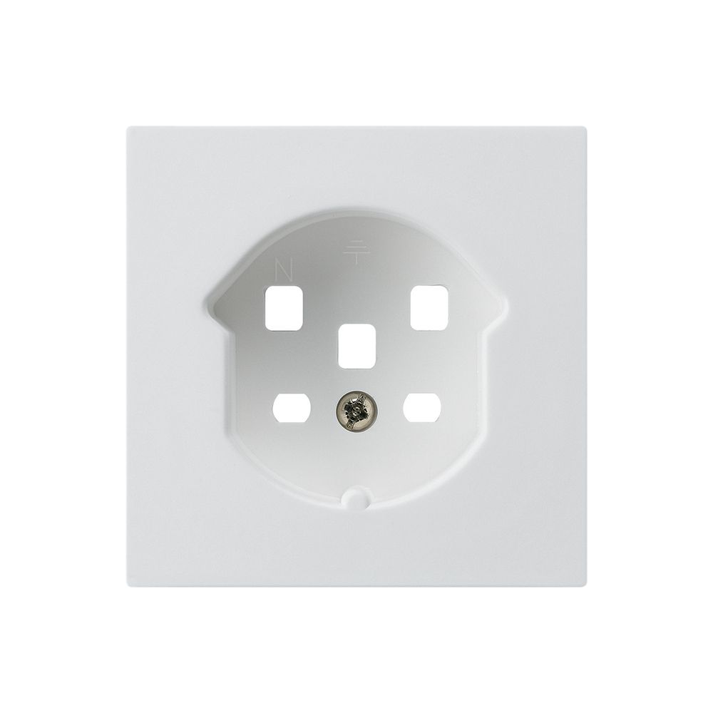 Frontset HA kallysto für Steckdose Typ 25 mit Steckklemmen weiss