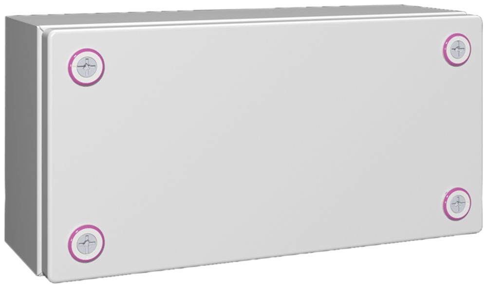 Petit boîtier Rittal KX Jonction, IP66, 200×200×120mm, tôle d'acier