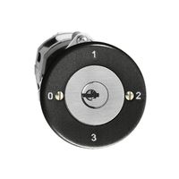 UP-Drehschalter FH 5/1L schwarz mit Sicherheitsschloss