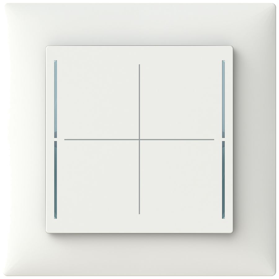 UP-Bedienelement ABB SIDUS touch B free@home mit BCU 1…4-fach weiss