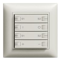 Dimmer INC ZEP 2c/4t staz c/sec.ON-OFF scena EDIZIOdue grigio chiaro