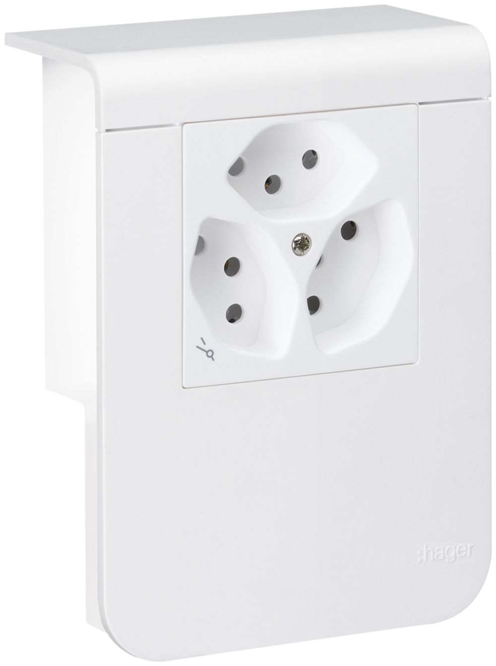 Geräteträger tehalit SL20080 3×T13 1×S, verkehrsweiss